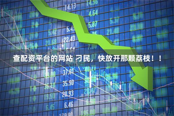 查配资平台的网站 刁民，快放开那颗荔枝！！