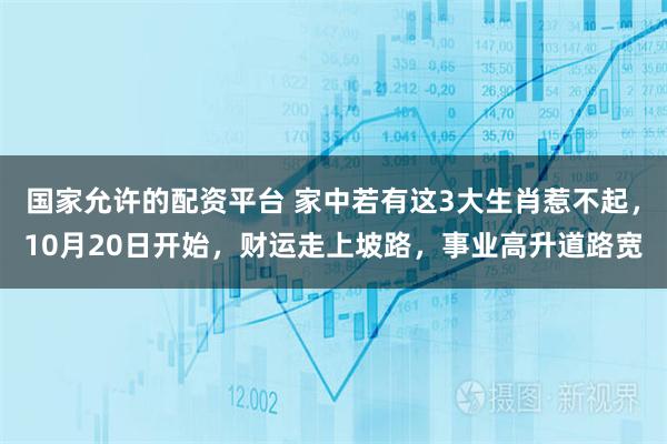 国家允许的配资平台 家中若有这3大生肖惹不起，10月20日开始，财运走上坡路，事业高升道路宽